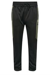 D555 Big & Tall Black Dry Wear Panel Joggers | BadRhino 1