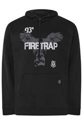 FIRETRAP Big & Tall Black Hawk Hoodie