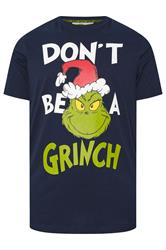BadRhino Big & Tall Navy Blue Grinch Christmas Graphic T-Shirt | BadRhino 5