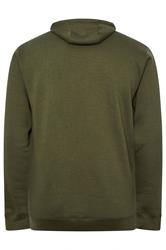 BadRhino Big & Tall Khaki Green Military Print Hoodie | BadRhino 6