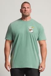 BadRhino Big & Tall Green Extra Long Pigment Dye Golf Graphic T-Shirt | BadRhino 3