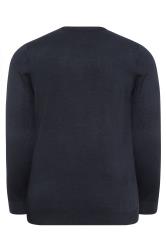 BadRhino Navy Blue Essential Knitted Jumper | BadRhino 4