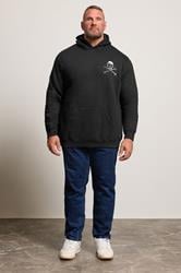 BadRhino Big & Tall Black Skull Graphic Hoodie | BadRhino 2