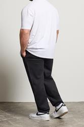 D555 Big & Tall Navy Blue Couture Open Hem Joggers | BadRhino 3