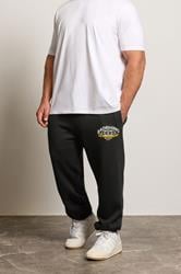 BadRhino Big & Tall Black Worldwide Print Joggers | BadRhino 1