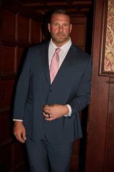 BadRhino Big & Tall Navy Blue Plain Suit Jacket | BadRhino 1