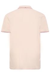 Ben Sherman Big & Tall Lake Blue Signature Pique Polo Shirt | BadRhino 4