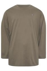 BadRhino Big & Tall Brown Core Long Sleeve T-Shirt