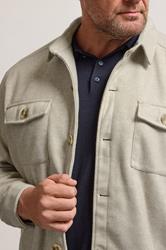 BadRhino Big & Tall Natural Brown Premium Button Down Shacket | BadRhino 4