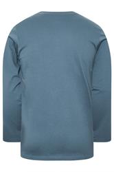 BadRhino Big & Tall Petrol Blue Core Long Sleeve T-Shirt | BadRhino 2