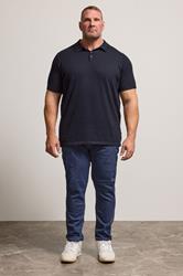 BadRhino Big & Tall Indigo Blue Tapered Fit Stretch Jeans | BadRhino 3