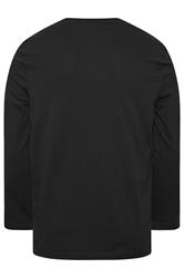 LYLE & SCOTT Big & Tall Black Long Sleeve T-Shirt | BadRhino 4