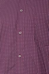 KAM Big & Tall Navy Blue Long Sleeve Gingham Shirt | BadRhino 3