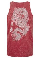 BadRhino Big & Tall Red Acid Wash Graphic Vest | BadRhino 7