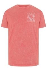 BadRhino Big & Tall Orange Mountain Graphic T-Shirt | BadRhino  6