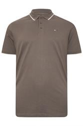 BadRhino Big & Tall 3 PACK Blue/Green/Brown Tipped Polo Shirt | BadRhino 3