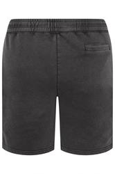 BadRhino Big & Tall Black Sun Bleached Jogger Shorts | BadRhino 2