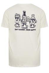 BadRhino Big &Tall White Extra Long 'Beer Happy' Tee | BadRhino 7