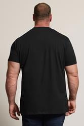 BadRhino Big & Tall Black 5 Pack V-Neck T-Shirts | BadRhino 4
