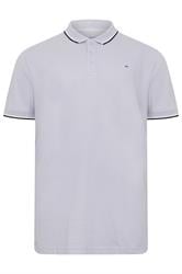 BadRhino Big & Tall Light Purple Tipped Polo Shirt | BadRhino 1