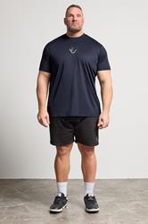 IronRhino Big & Tall Navy Blue Branded Performance T-Shirt | BadRhino 2