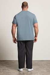 BadRhino Big & Tall Petrol Blue Lounge Trouser & T-Shirt Set | BadRhino 2