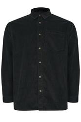 BadRhino Big & Tall Black Corduroy Overshirt | BadRhino 1