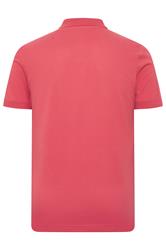 BadRhino Big & Tall Pink & Yellow Contrast Short Sleeve Polo Shirt | BadRhino 6