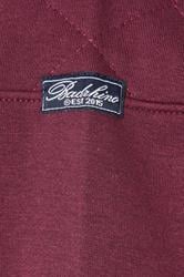 D555 Big & Tall Burgundy Red Quilted Quarter Zip Sweatshirt | BadRhino 3
