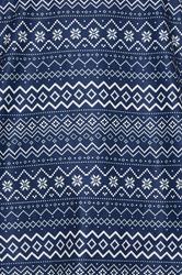 BadRhino Big & Tall Navy Blue Fairisle Pyjama Set | BadRhino 4