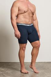 JACK & JONES Big & Tall 3 Pack White/Grey/Navy Blue Boxers | BadRhino 2