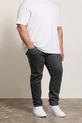 D555 Black Tapered Stretch Jeans | BadRhino 3