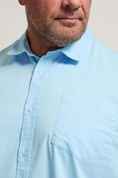 BadRhino Big & Tall Light Blue Short Sleeve Shirt 4