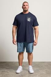 BadRhino Big & Tall Navy Blue 'Shibuya Tokyo' Graphic T-Shirt | BadRhino  4