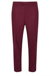 BadRhino Tailoring Big & Tall Burgundy Red Tweed Suit Trouers | BadRhino 1