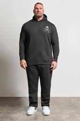 BadRhino Big & Tall Black Side Skull Open Hem Joggers | BadRhino 2