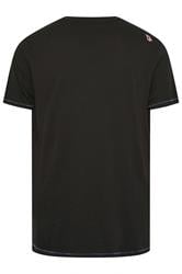 D555 Big & Tall Black 'All Fired Up' Graphic Print T-Shirt | BadRhino 4