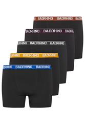 BadRhino 5 PACK Blue/Yellow/Brown/Purple/Black Band Boxers | BadRhino 4
