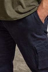 BadRhino Navy Blue Stretch Cargo Trousers | BadRhino 4