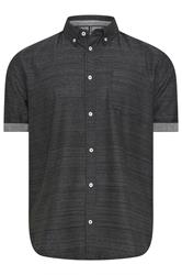BadRhino Big & Tall Black Short Sleeve Slub Shirt