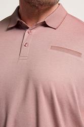BadRhino Big & Tall Orange Chambray Polo Shirt | BadRhino 4