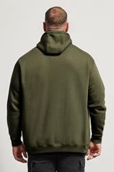 BadRhino Big & Tall Khaki Green Military Print Hoodie | BadRhino 3