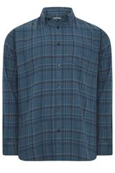 BadRhino Big & Tall Green Check Long Sleeve Shirt | BadRhino