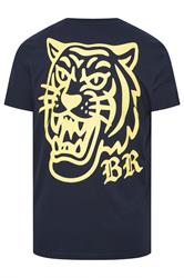 BadRhino Big & Tall Navy Blue Panther Graphic T-Shirt | BadRhino 2