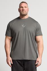 IronRhino Big & Tall Grey Performance T-Shirt | BadRhino 1