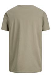 JACK & JONES Big & Tall Vetiver Green Graphic T-Shirt | BadRhino 2