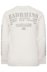 BadRhino Big & Tall Off-White Military Waffle Texture Long sleeve T-Shirt | BadRhino 2