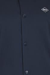 JACK & JONES Big & Tall Navy Blue Button Up Jacket | BadRhino 2