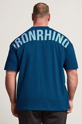 IronRhino Big & Tall Navy Blue Powerhouse T-Shirt | BadRhino 3