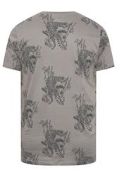 BadRhino Big & Tall Grey Tiger Graphic T-Shirt | BadRhino 6